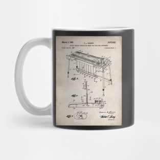 Electric Guitar Patent - Music Lover Musician Art - Antique Mug